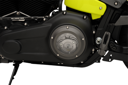 Barnett Scorpion Black Clear Derby Cover fits 2007-2018 Harley Touring Softail
