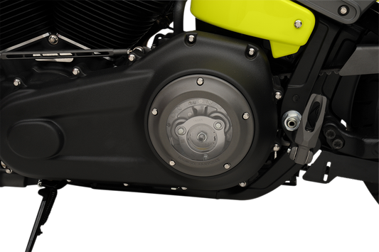 Barnett Scorpion Black Clear Derby Cover fits 2007-2018 Harley Touring Softail
