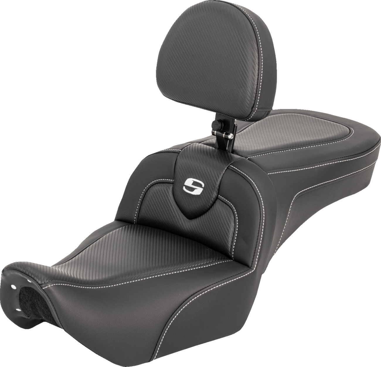 Saddlemen Roadsofa Carbon Fiber Seat & Backrest for 22-25 Harley Nightster RH975