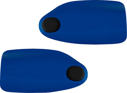 Klock Werks Flare Blue Hand Guards fits 2002-2025 Harley Hydraulic Clutch