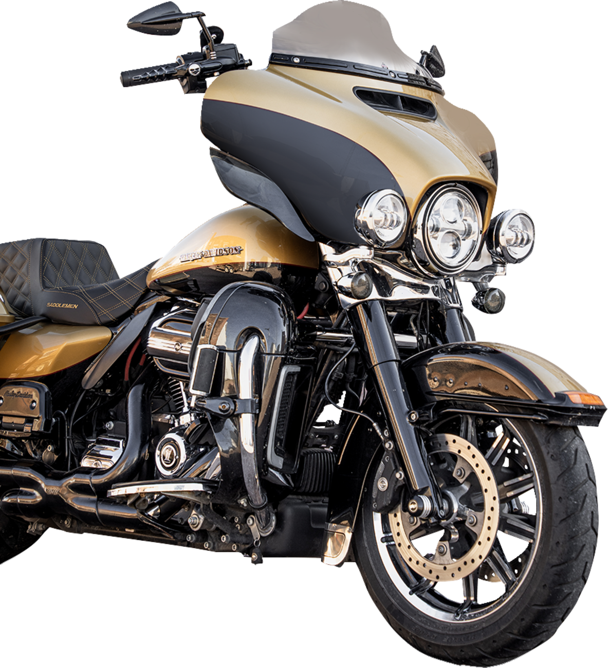 Klock Werks Flare 6.5" Clear Windshield for 2014-23 Harley Electra Street Glide