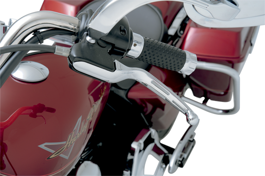 Drag Specialties Chrome Slotted Clutch & Brake Levers 2008-2013 Harley Touring
