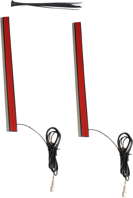 Custom Dynamics 12" Universal Motorcycle Plug n Play Red LED Rear Plasma Rods