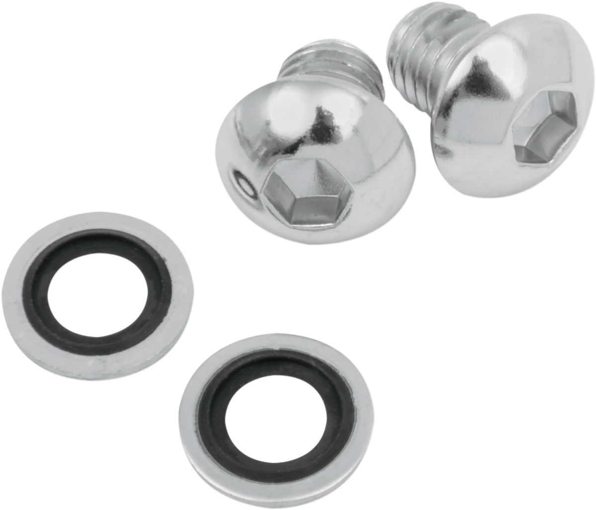 James Gasket Fork Drain Screw Washer Kit for 1977-2017 Harley Davidson