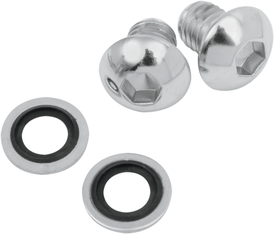 James Gasket Fork Drain Screw Washer Kit for 1977-2017 Harley Davidson