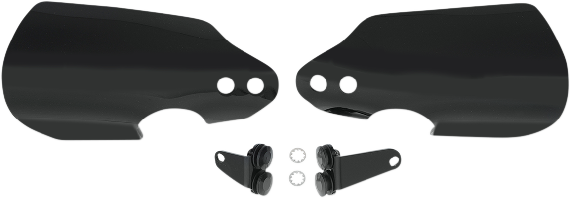 Memphis Shades Black Handlebar Hand Guards for 2018-2024 Harley Softail Touring