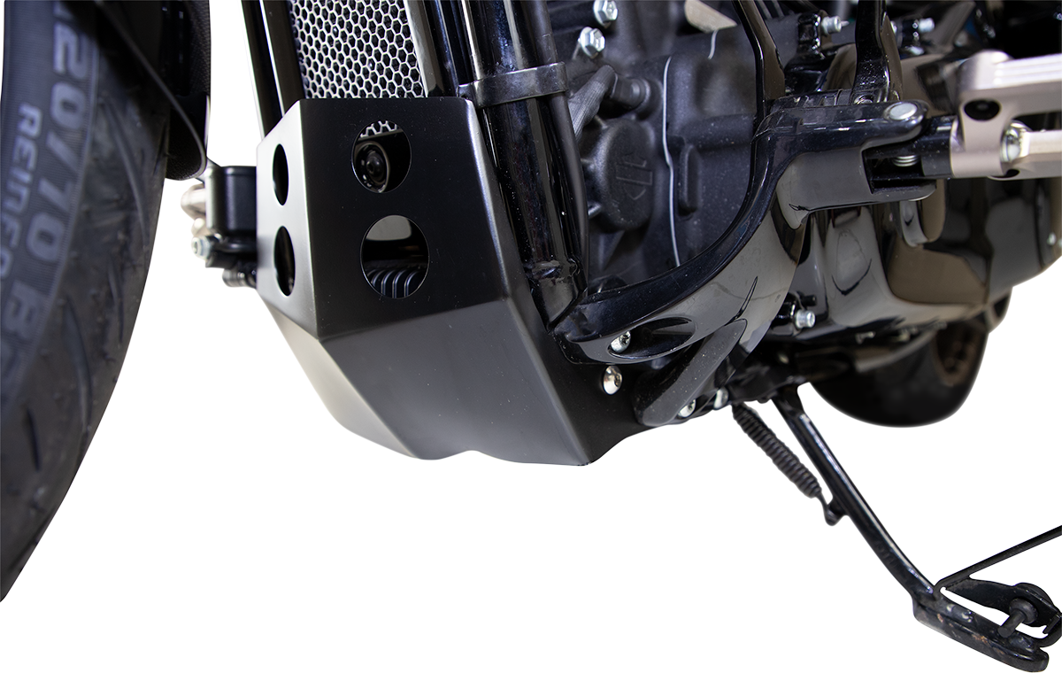 Speed Merchant Black Aluminum Front Skid Plate 2018-2020 Harley Softails FLS