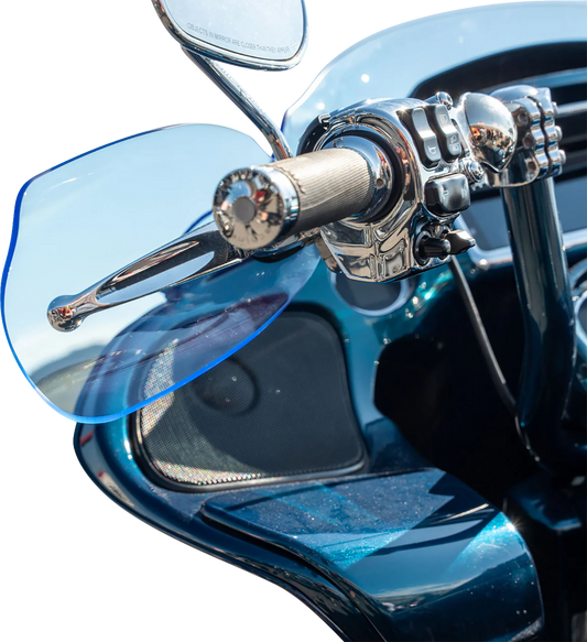 Klock Werks Flare Blue Ice Hand Guards fits 2023-2025 Harley Road Street Glide