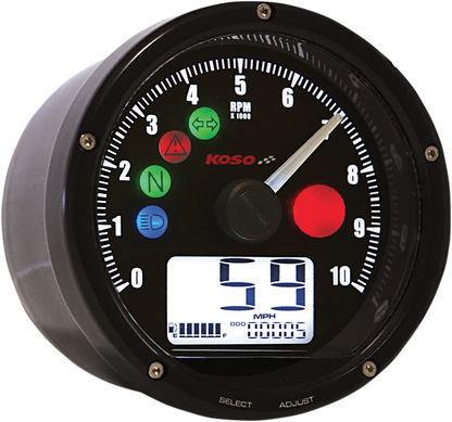 Koso TNT-01 Universal 3" Electronic Motorcycle Speedometer Tachometer Gauge
