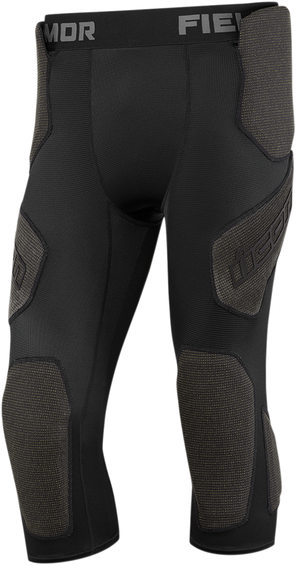 Icon Mens Black Field Armor Textile Motorcycle Riding Racing Compression Pants