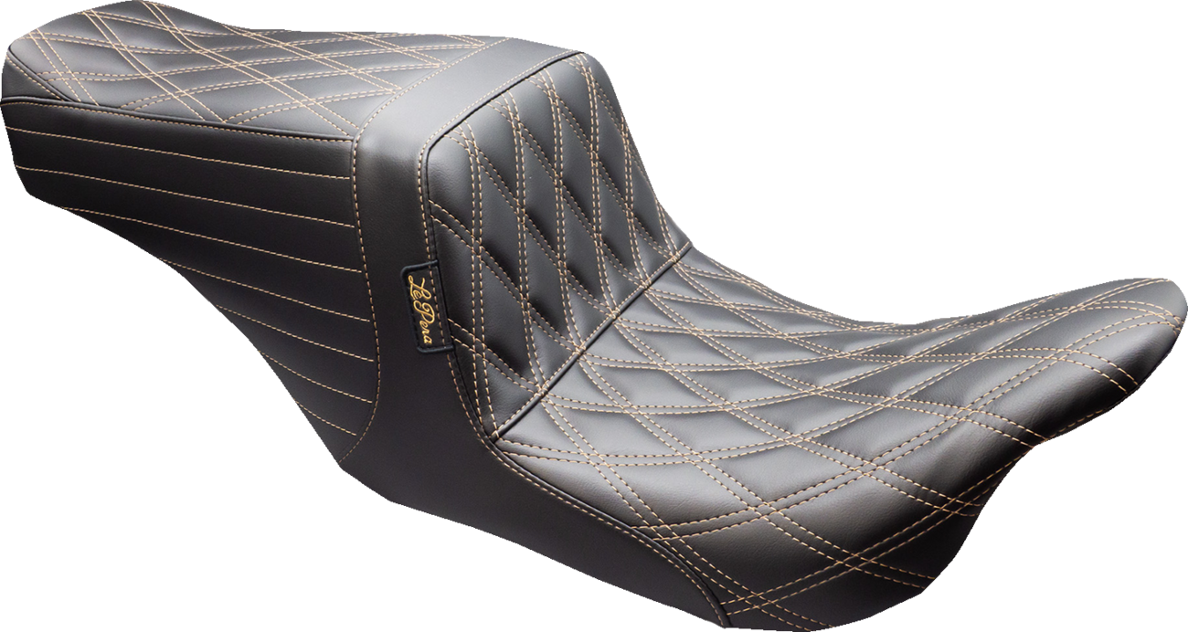Le Pera Tailwhip Up Front Chestnut Diamond Seat fits 2008-2024 Harley Touring