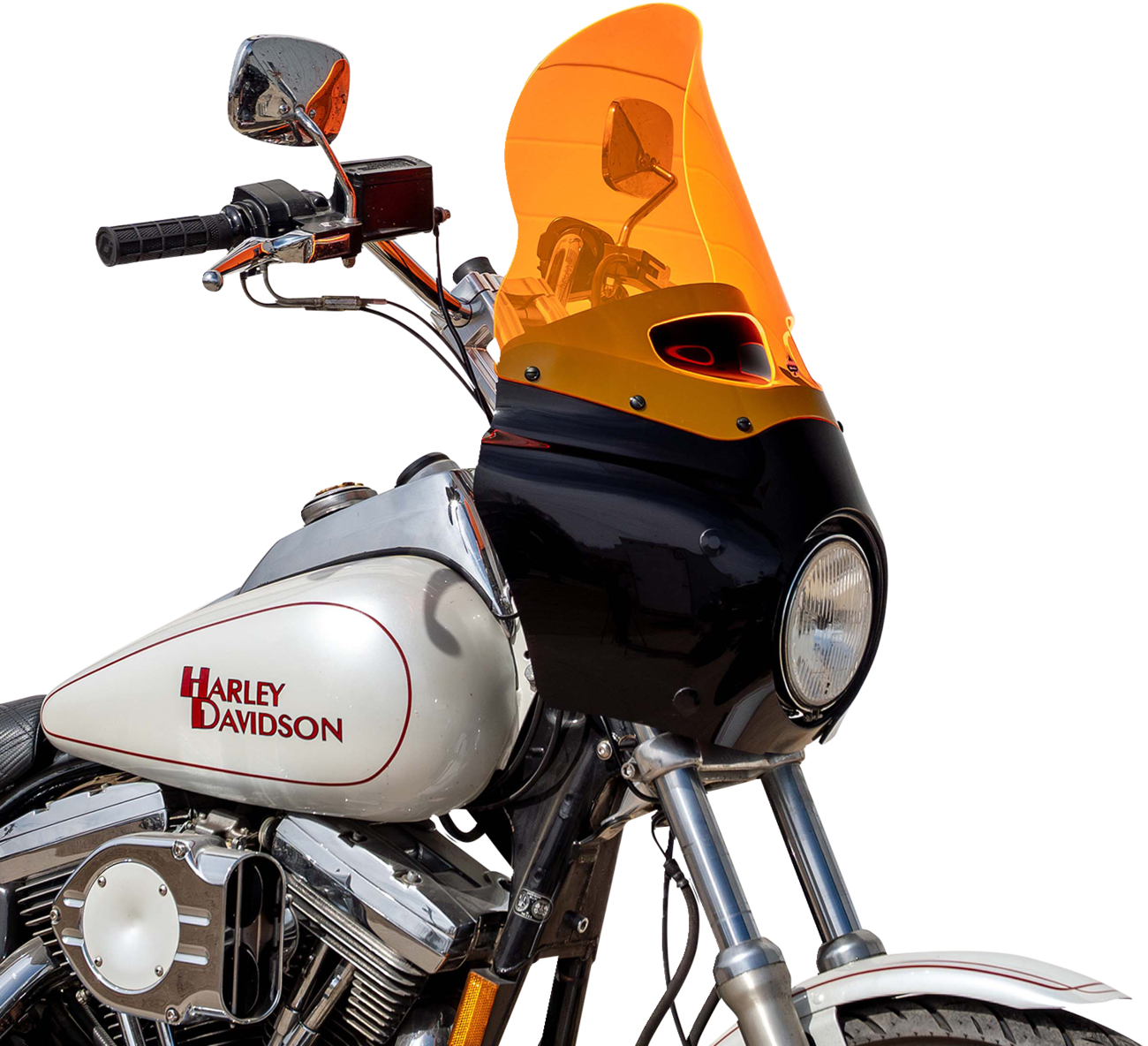 Klock Werks 15" Flare Orange Ice Road Warrior Fairing Motorcycle Windshield