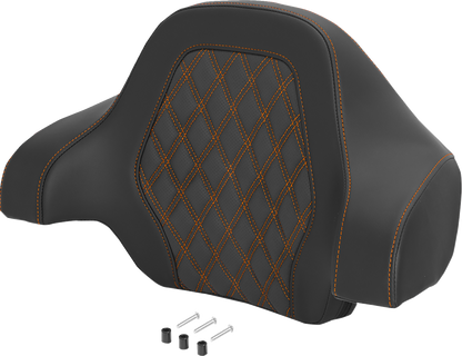 Saddlemen Orange Lattice Deluxe Sissy Bar Tour Pack Backrest Pad for Harley