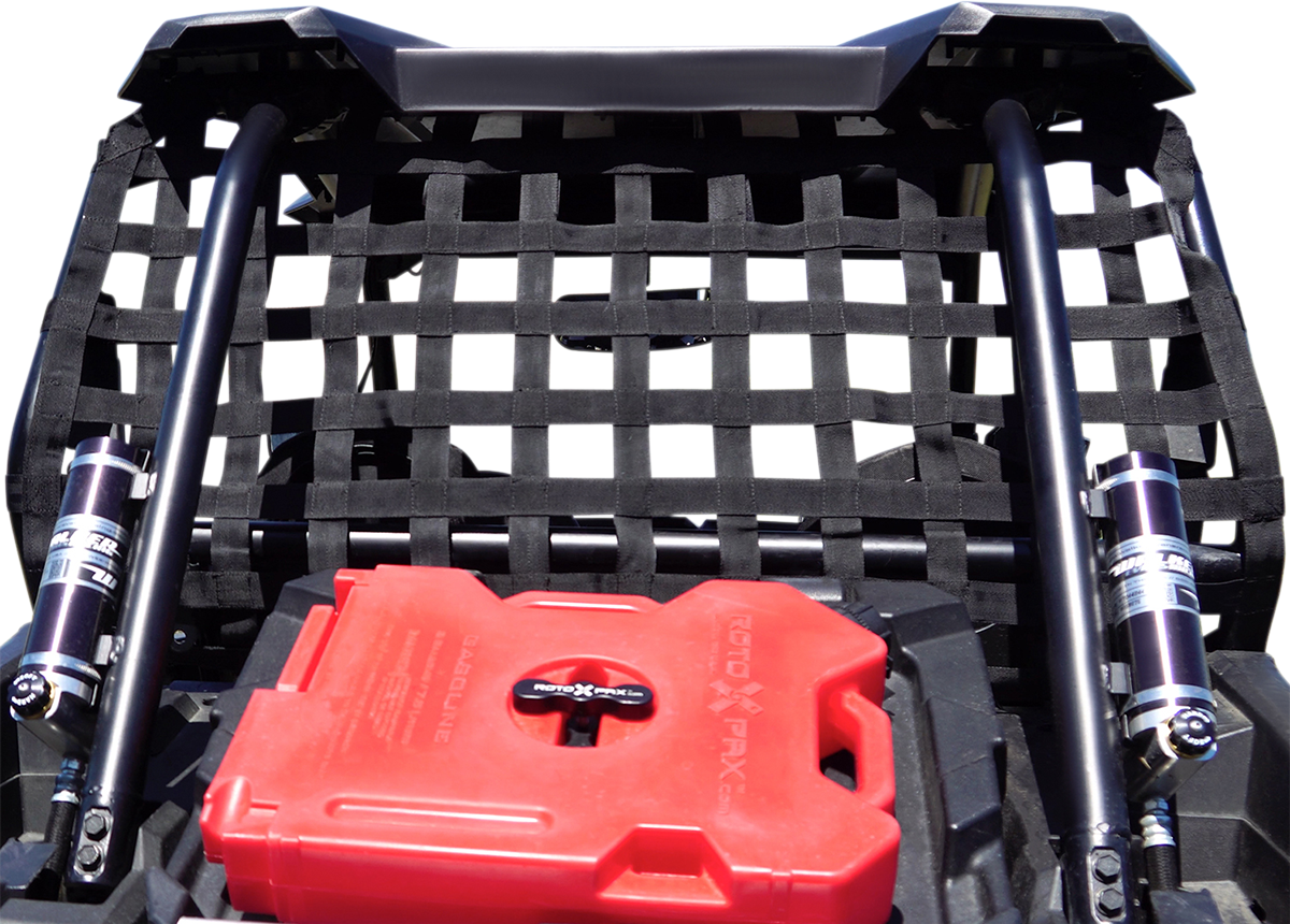 Kimpex Black Polyester UTV Side by Side Rear Net 2011-21 Polaris RZR 570 EPS 570