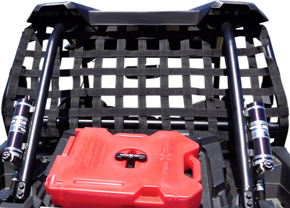 Kimpex Black Polyester UTV Side by Side Rear Net 2011-21 Polaris RZR 570 EPS 570