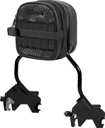 Saddlemen Fundamentals Black Sissy Bar Storage Bag Pouch for Harley Davidson