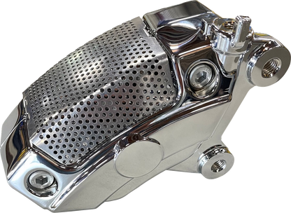 Drag Specialties Front Right Chrome Brake Caliper for 2008-2026 Harley Touring