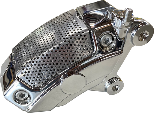 Drag Specialties Front Right Chrome Brake Caliper for 2008-2026 Harley Touring
