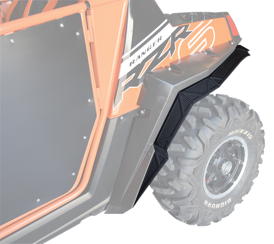 Powermadd Black UTV Side by Side Rear Fender Flare Extension 2009-14 Polaris RZR