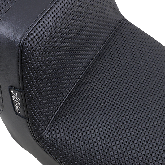 Le Pera Tailwhip Basketweave Seat for 2008-2024 Harley Davidson Touring LK-587BW
