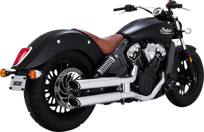 Vance & Hines Chrome Twin Slash Exhaust Mufflers fits 2015-2022 Indian Scout