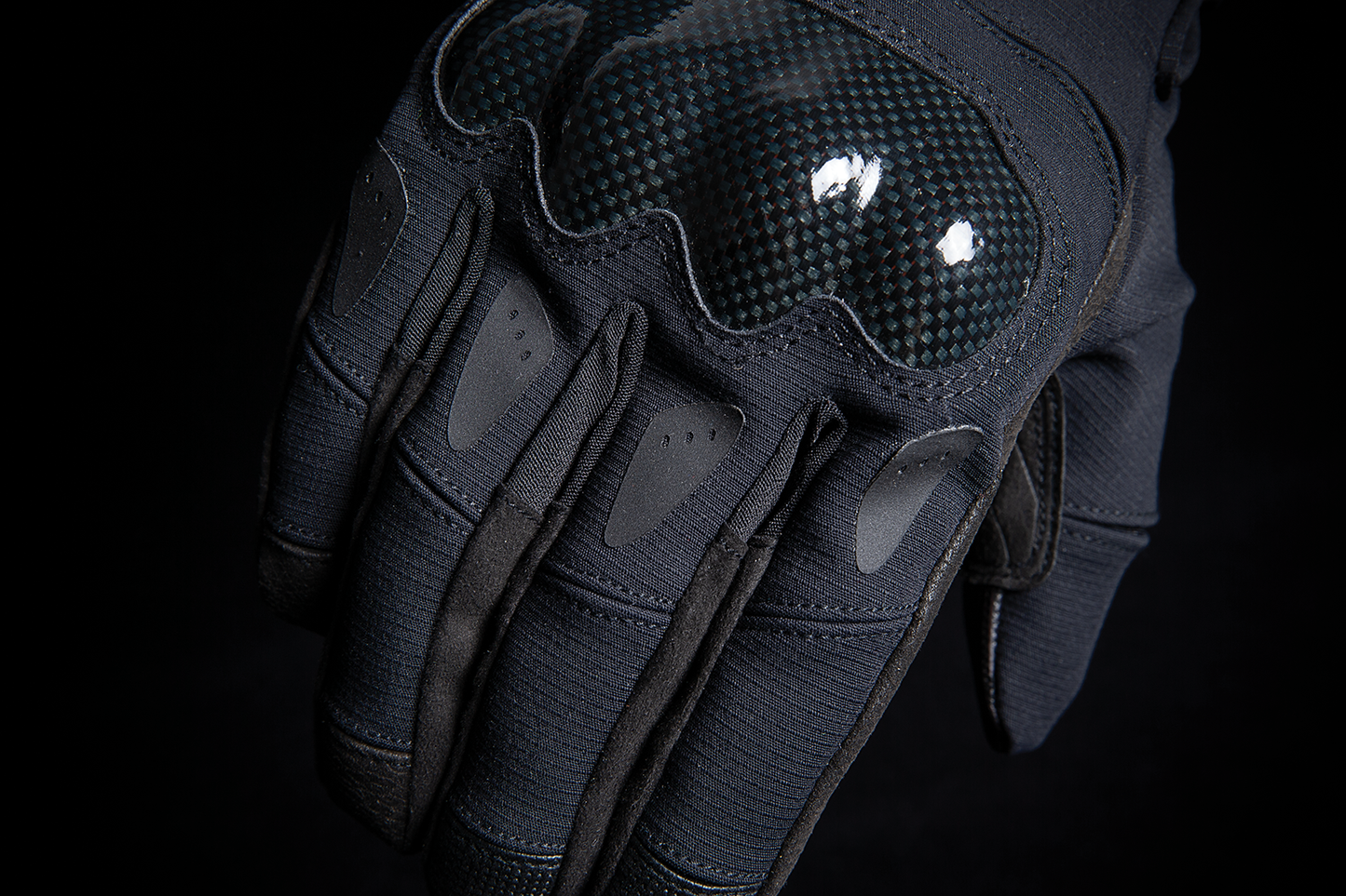 Icon Stormhawk Mens Pair Black Motorcycle Riding Street Racing Gloves