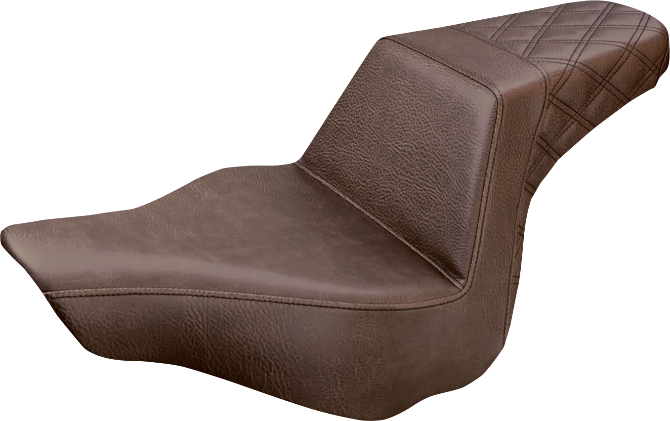 Saddlemen Step-Up Brown Seat for 2013-2017 Harley Davidson Softail Breakout FXSB