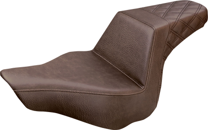 Saddlemen Step-Up Brown Seat for 2013-2017 Harley Davidson Softail Breakout FXSB