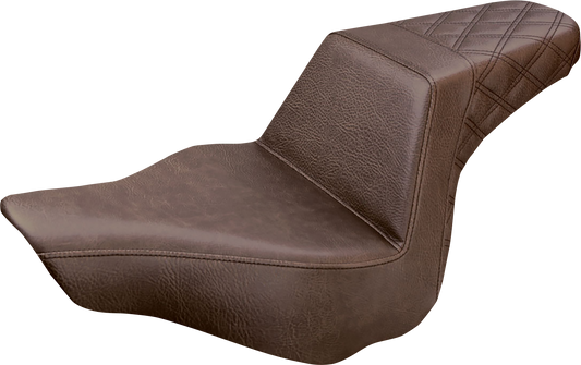Saddlemen Step-Up Brown Seat for 2013-2017 Harley Davidson Softail Breakout FXSB