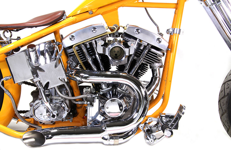 VTwin Wyatt Gatling Brass Rocker Box Line Kit 1966-1984 Softail FLT FXR FX FL