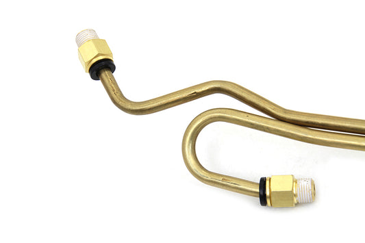VTwin Wyatt Gatling Brass Rocker Box Line Kit 1966-1984 Softail FLT FXR FX FL