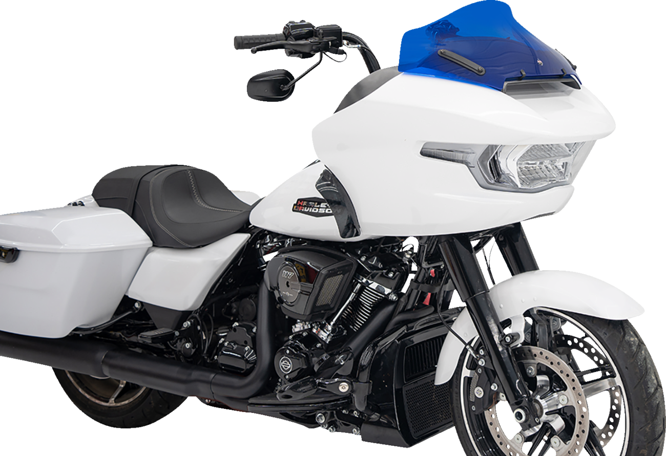 Klock Werks Kolor Flare 10" Blue Windshield for 2023-2025 Harley Road Glide FLTR