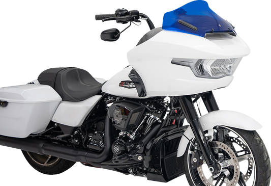 Klock Werks Kolor Flare 10" Blue Windshield for 2023-2025 Harley Road Glide FLTR