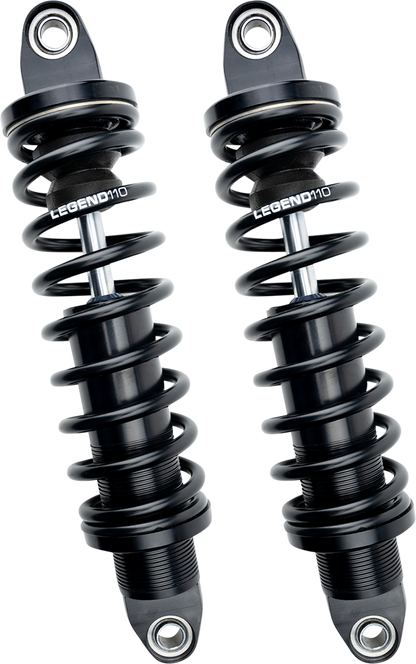 Legend Revo Black 13" Heavy Duty Rear Shocks 1984-2000 Harley Davidson FXR FXRS