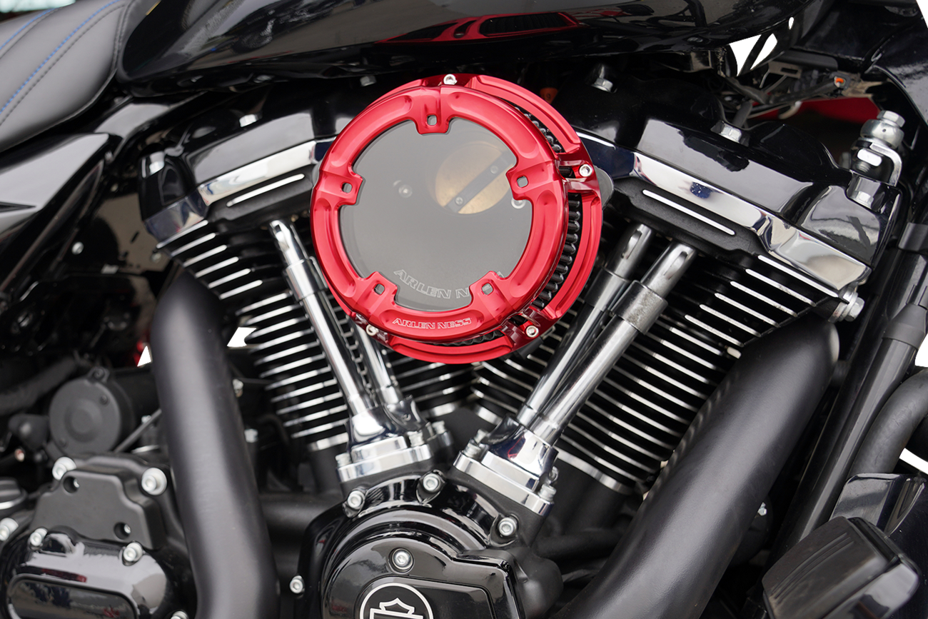 Arlen Ness Red Method Clear Series Air Cleaner Filter for 2023-2025 Harley M8