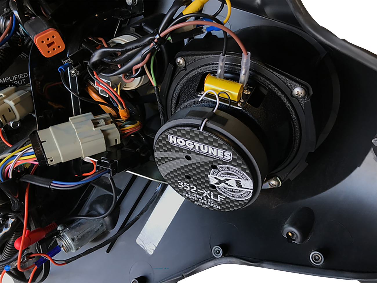 Wild Boar Rear Cut In Saddlebag Lid Speaker Amp Kit 2014-2023 Harley Touring