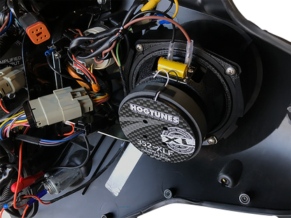 Wild Boar Rear Cut In Saddlebag Lid Speaker Amp Kit 2014-2023 Harley Touring