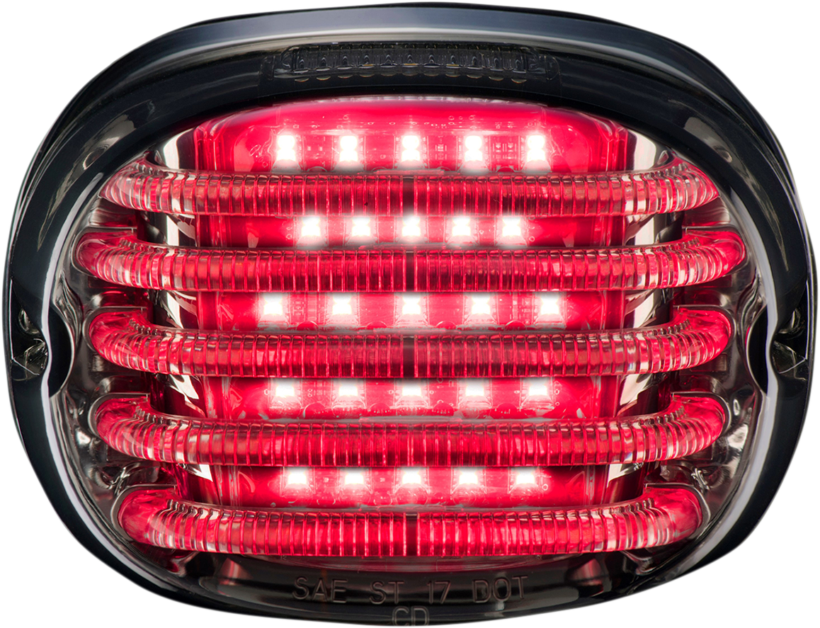 Custom Dynamics Probeam Smoked Lens LED Low Profile Laydown Taillight For Harley