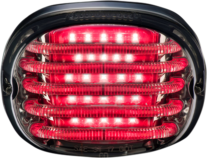 Custom Dynamics Probeam Smoked Lens LED Low Profile Laydown Taillight For Harley