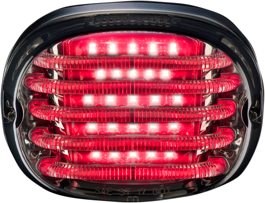 Custom Dynamics Probeam Smoked Lens LED Low Profile Laydown Taillight For Harley