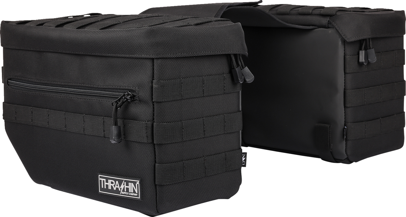 Thrashin Escape Storage Saddlebags for 1982-2023 Harley Softail Dyna TSB-0007