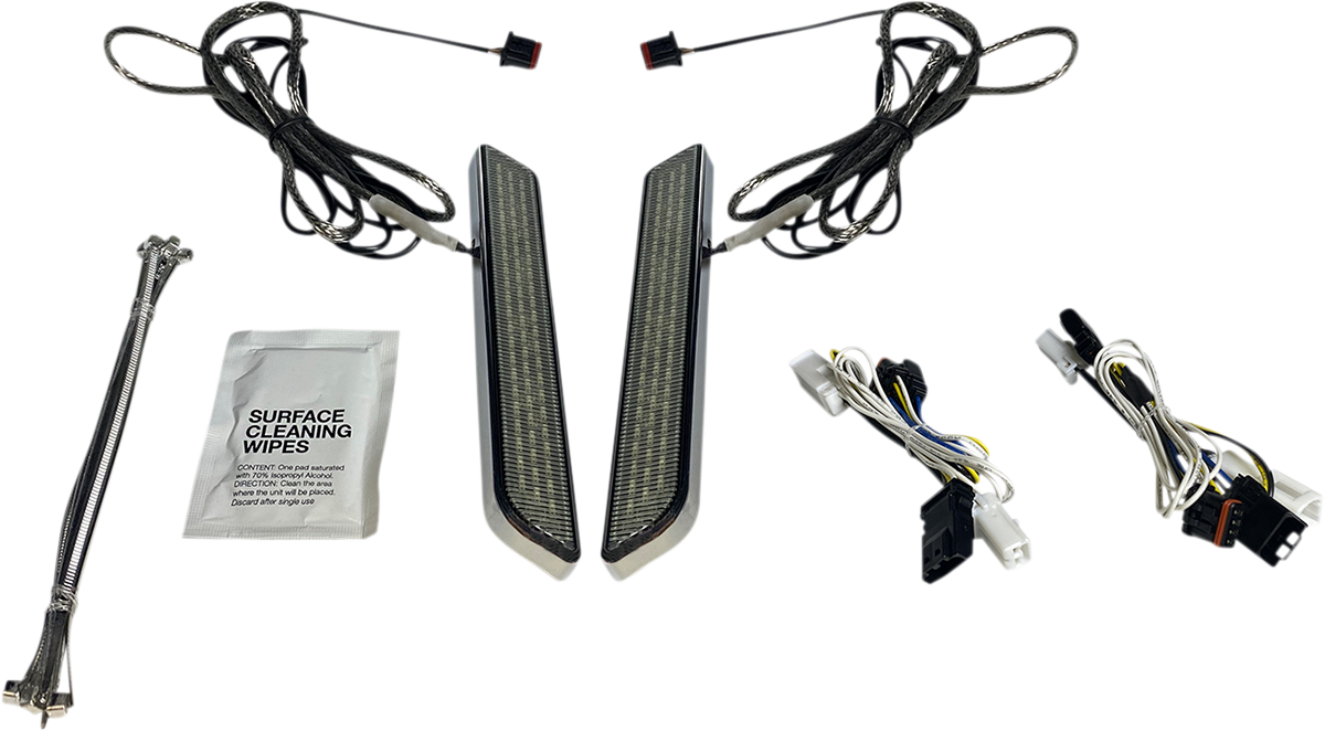 Custom Dynamics Smoke Lens LED Front Fork Lights 2014-2024 Harley Touring Models