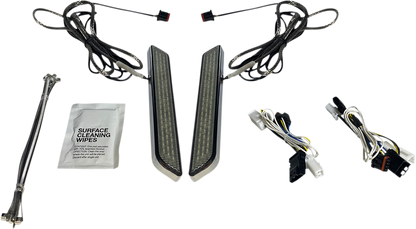 Custom Dynamics Smoke Lens LED Front Fork Lights 2014-2024 Harley Touring Models