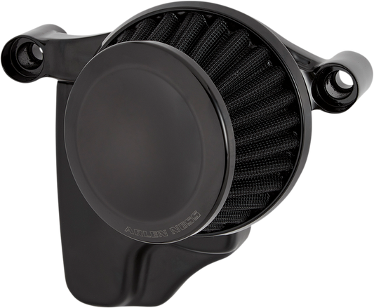 Arlen Ness Mini 22° Black Air Filter Kit 1999-2017 Harley Dyna Touring Softail