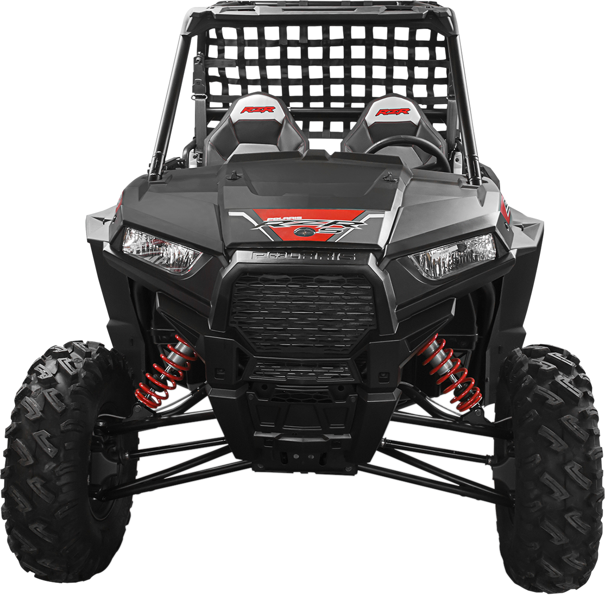 Kimpex Black Polyester UTV Side by Side Rear Net 2011-21 Polaris RZR 570 EPS 570