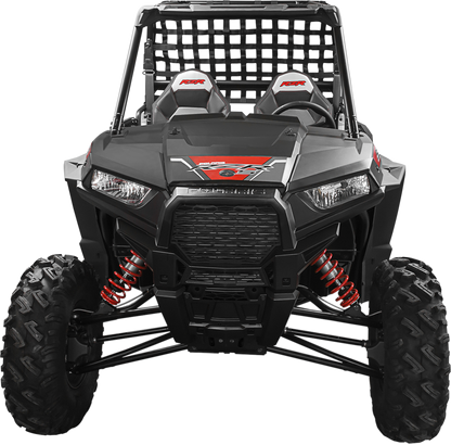 Kimpex Black Polyester UTV Side by Side Rear Net 2011-21 Polaris RZR 570 EPS 570