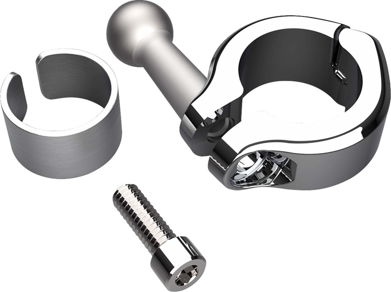 Ciro 1-1/2" Gen 2 Aluminum Handlebar Clamp Phone Mount Kit for Motorcycles 55135