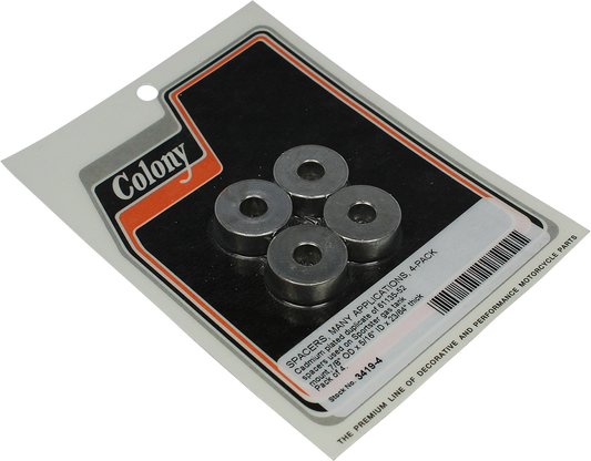 Colony 4 Pack Cadmium Plated Gas Tank Spacers 1957-20 Harley Sportster XR XLH