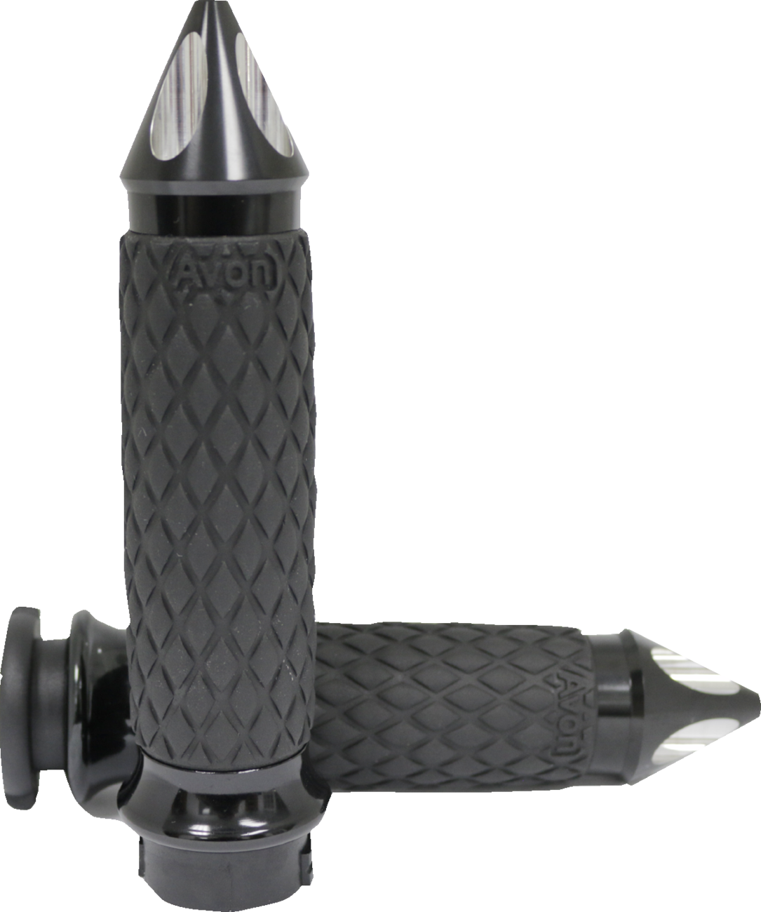 Avon Diamond Contour Spike Cable Control Grips for 1980-2022 Harley Dyna Softail