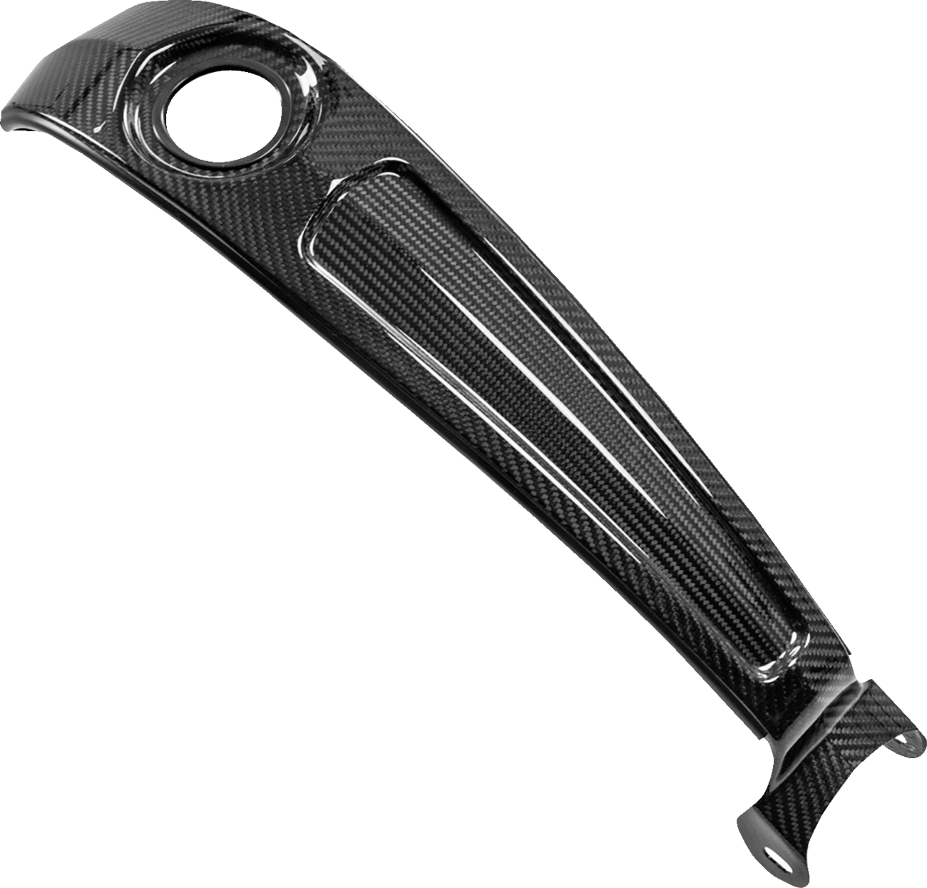 Saddlemen Gloss Carbon Fiber Dash Console for 2018-2026 Harley Softail FXBB FXST